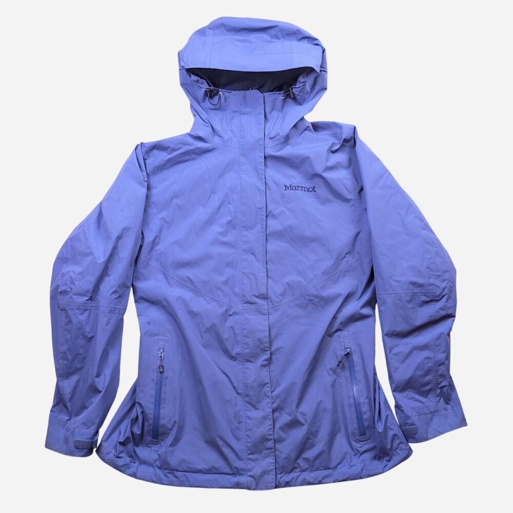 Marmot Blue Goretex Rain Jacket Size Women's Large Outdoor Active Coat